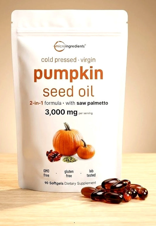 Pumpkin Seed Oil 2 en 1 (Cápsulas)